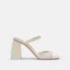Dolce Vita JEMMY HEELS IVORY CRINKLE PATENT -Fashion Shoe Store DOLCEVITA HEELS JEMMY IVORYCRINKLEPATENT 02