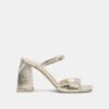 Dolce Vita JEMMY HEELS LIGHT GOLD CRINKLE PATENT -Fashion Shoe Store DOLCEVITA HEELS JEMMY LIGHTGOLDCRINKLEPATENT 02