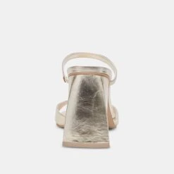 Dolce Vita JEMMY HEELS LIGHT GOLD CRINKLE PATENT -Fashion Shoe Store DOLCEVITA HEELS JEMMY LIGHTGOLDCRINKLEPATENT 05