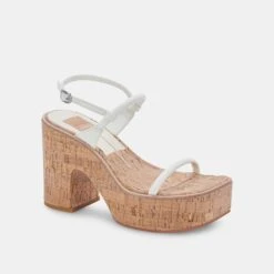 JODIE HEELS WHITE NUBUCK -Fashion Shoe Store DOLCEVITA HEELS JODIE WHITENUBUCK 01