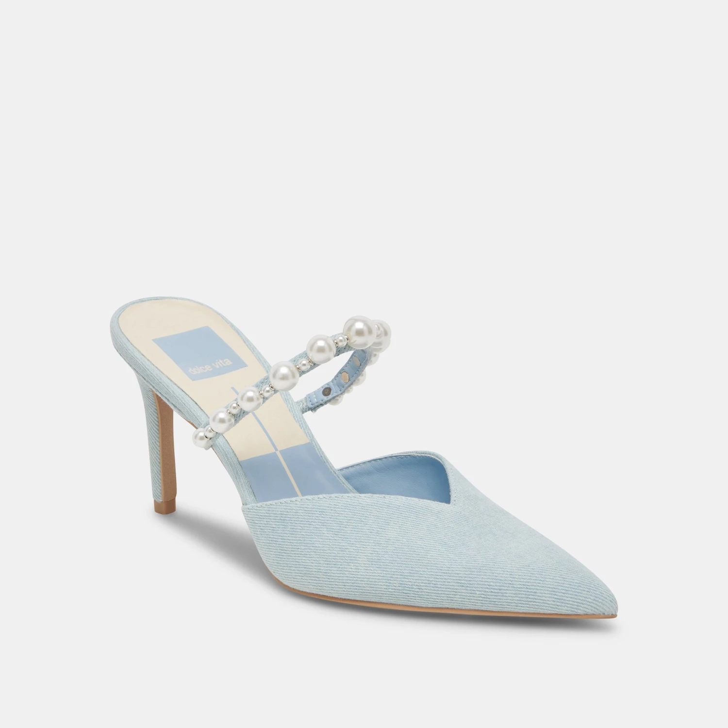 Dolce Vita KANIKA HEELS LIGHT BLUE PEARLS 4 Dolce Vita KANIKA HEELS LIGHT BLUE PEARLS - Image 2