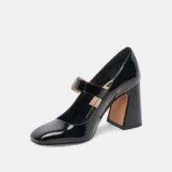Dolce Vita LAKOTA HEELS MIDNIGHT CRINKLE PATENT -Fashion Shoe Store DOLCEVITA HEELS LAKOTA MIDNIGHTCRINKLEPATENT 08