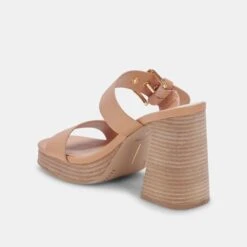 LANDRY HEELS TAN LEATHER -Fashion Shoe Store DOLCEVITA HEELS LANDRY TANNUBUCK 09