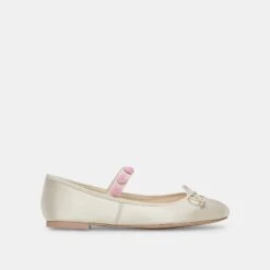 Dolce Vita LILLY BALLET FLATS IVORY MULTI SATIN