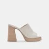 LUKAS HEELS IVORY LEATHER