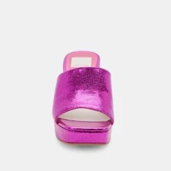 MARSHA HEELS ELECTRIC PINK STELLA -Fashion Shoe Store DOLCEVITA HEELS MARSHA ELECTRICPINKCRACKLEDSTELLA 04