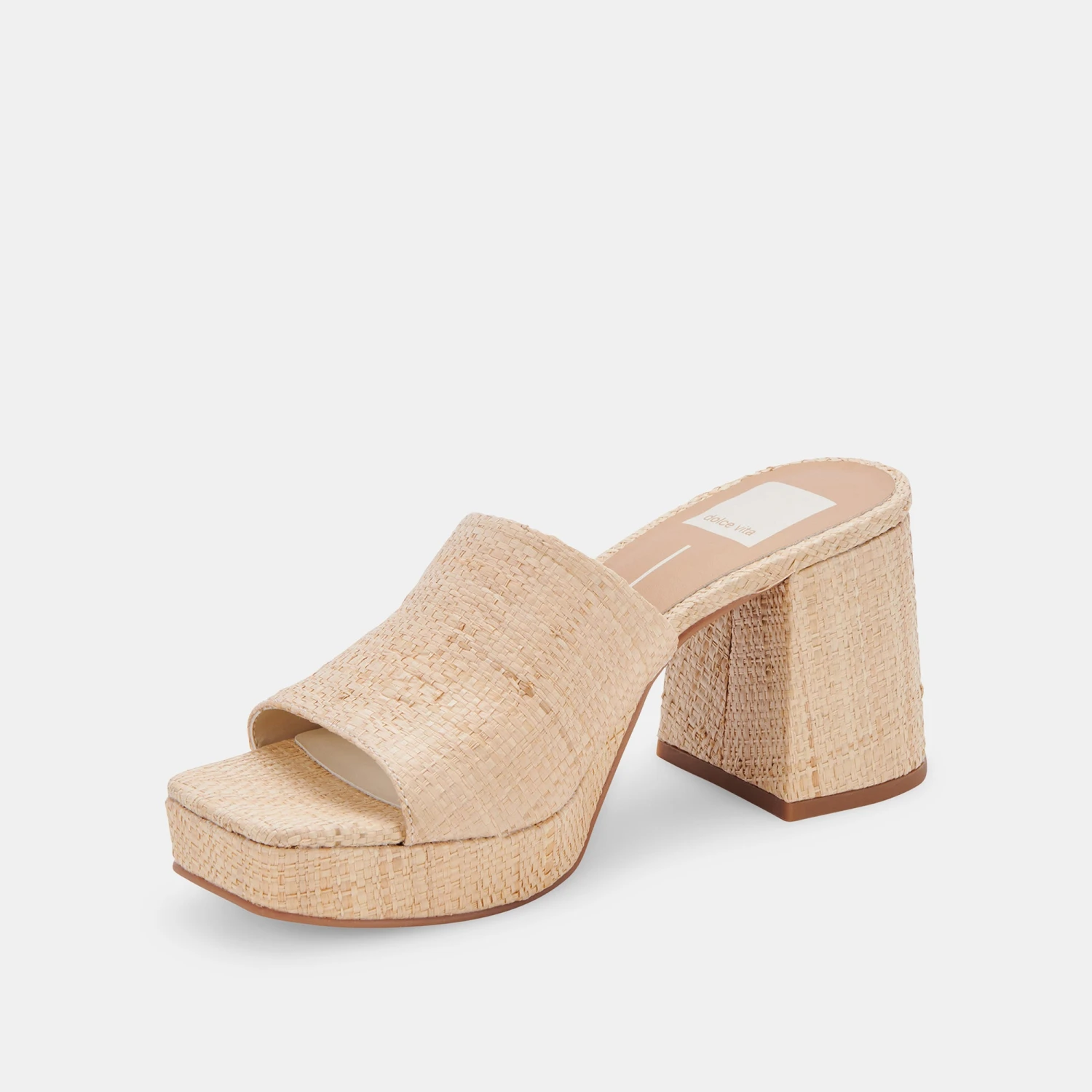 MARSHA HEELS LT NATURAL RAFFIA 6 MARSHA HEELS LT NATURAL RAFFIA - Image 4