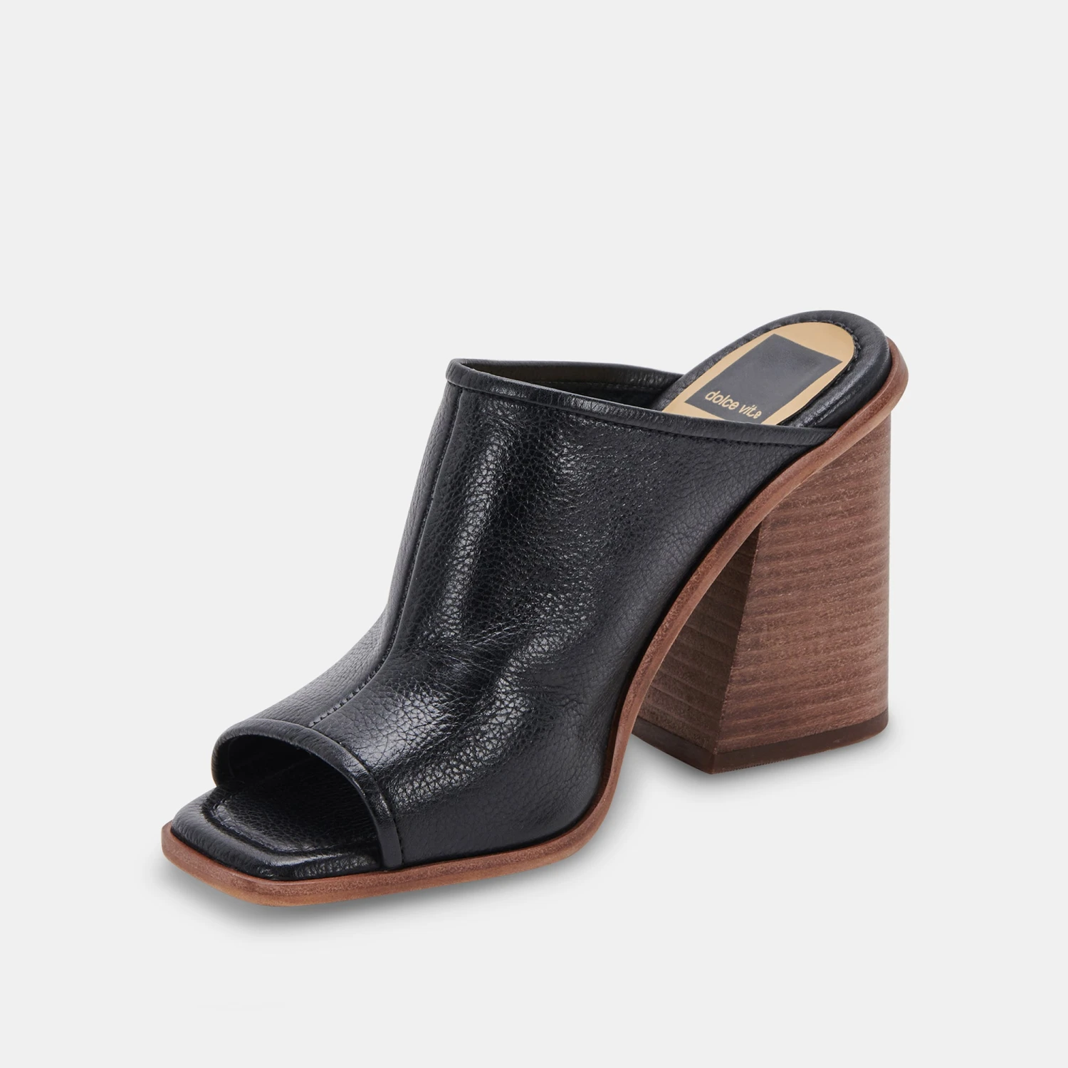 MAVISE HEELS BLACK LEATHER 8 MAVISE HEELS BLACK LEATHER - Image 6