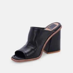 MAVISE HEELS ONYX LEATHER -Fashion Shoe Store DOLCEVITA HEELS MAVISE ONYXLEATHER 08