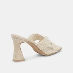 NITRO PEARL HEELS VANILLA RAFFIA -Fashion Shoe Store DOLCEVITA HEELS NITROPEARL VANILLARAFFIA 03