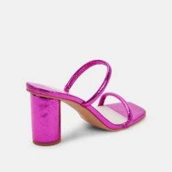 NOLES HEELS ELECTRIC PINK STELLA -Fashion Shoe Store DOLCEVITA HEELS NOLES ELECTRICPINKMETALLICSTELLA 03