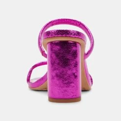 NOLES HEELS ELECTRIC PINK STELLA -Fashion Shoe Store DOLCEVITA HEELS NOLES ELECTRICPINKMETALLICSTELLA 05