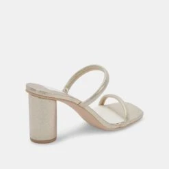 NOLES HEELS GOLD METALLIC STELLA SUEDE -Fashion Shoe Store DOLCEVITA HEELS NOLES LIGHTGOLDMETALLICSTELLA 03