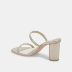 NOLES HEELS GOLD METALLIC STELLA SUEDE -Fashion Shoe Store DOLCEVITA HEELS NOLES LIGHTGOLDMETALLICSTELLA 09