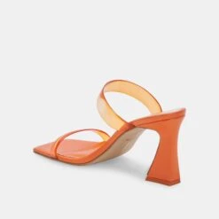NOVAH HEELS TANGERINE VINYL 15 NOVAH HEELS TANGERINE VINYL -Fashion Shoe Store DOLCEVITA HEELS NOVAH TANGERINEVINYL 09