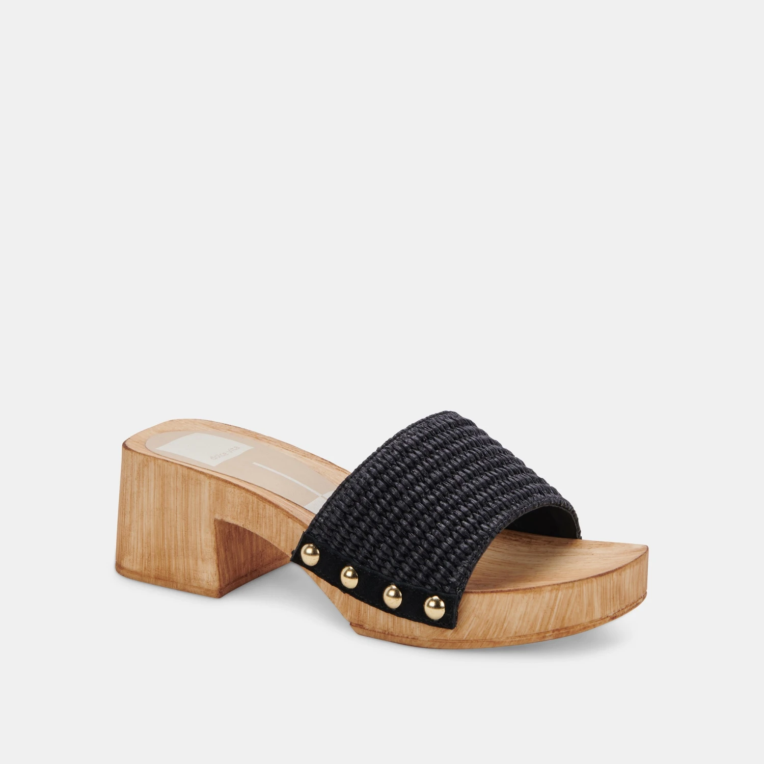 OAKLEY HEELS BLACK RAFFIA 5 OAKLEY HEELS BLACK RAFFIA - Image 3