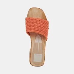 OAKLEY HEELS ORANGE RAFFIA 18 OAKLEY HEELS ORANGE RAFFIA -Fashion Shoe Store DOLCEVITA HEELS OAKLEY CORALRAFFIA 06