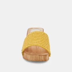 OAKLEY HEELS YELLOW RAFFIA -Fashion Shoe Store DOLCEVITA HEELS OAKLEY YELLOWRAFFIA 04