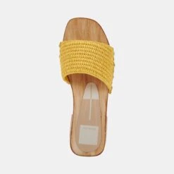 OAKLEY HEELS YELLOW RAFFIA -Fashion Shoe Store DOLCEVITA HEELS OAKLEY YELLOWRAFFIA 06