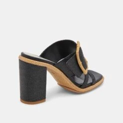 ONNIE WIDE HEELS ONYX RAFFIA -Fashion Shoe Store DOLCEVITA HEELS ONNIE ONYXRAFFIA 03 d5db89cd 9d55 4492 bfb3 b884182f4aad