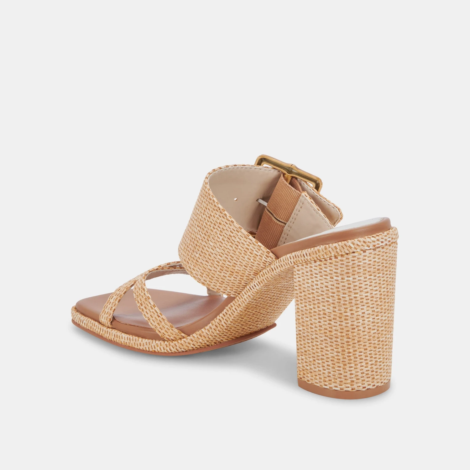 ONNIE WIDE HEELS WARM NATURAL RAFFIA 8 ONNIE WIDE HEELS WARM NATURAL RAFFIA - Image 6