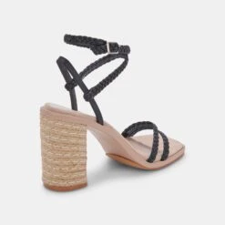 ORO HEELS BLACK STELLA -Fashion Shoe Store DOLCEVITA HEELS ORO BLACKSTELLA 03