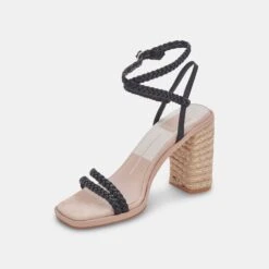 ORO HEELS BLACK STELLA -Fashion Shoe Store DOLCEVITA HEELS ORO BLACKSTELLA 08