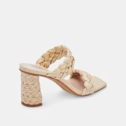 PAILY RAFFIA HEELS VANILLA RAFFIA -Fashion Shoe Store DOLCEVITA HEELS PAILYRAFFIA VANILLARAFFIA 03