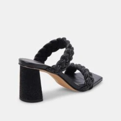 PAILY RHINESTONE HEELS BLACK RHINESTONE -Fashion Shoe Store DOLCEVITA HEELS PAILYRHINESTONE BLACKRHINESTONE 03