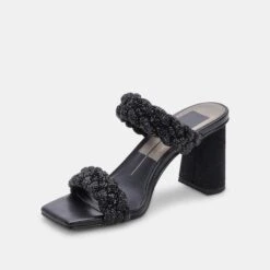 PAILY RHINESTONE HEELS BLACK RHINESTONE -Fashion Shoe Store DOLCEVITA HEELS PAILYRHINESTONE BLACKRHINESTONE 08