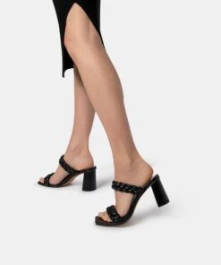 PAILY HEELS BLACK STELLA -Fashion Shoe Store DOLCEVITA HEELS PAILY BLACK STELLA ONFOOT