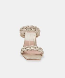 PAILY HEELS LIGHT GOLD METALLIC STELLA SUEDE -Fashion Shoe Store DOLCEVITA HEELS PAILY LIGHTGOLDMETALLICSTELLASUEDE 04