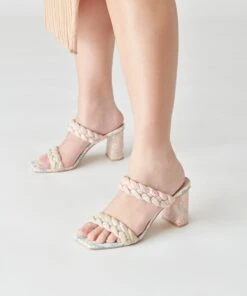 PAILY HEELS PINK FLORAL STELLA -Fashion Shoe Store DOLCEVITA HEELS PAILY PINKFLORAL ONFOOT 1