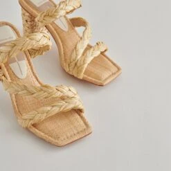 PANG HEELS LT NATURAL RAFFIA -Fashion Shoe Store DOLCEVITA HEELS PANG LTNATURALRAFFIA DETAILS 2