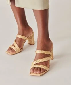 PANG HEELS LT NATURAL RAFFIA -Fashion Shoe Store DOLCEVITA HEELS PANG LTNATURALRAFFIA ONFOOT 4
