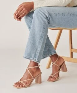 PAROO HEELS CAFE LEATHER -Fashion Shoe Store DOLCEVITA HEELS PAROO CAFELEATHER ONFOOT 4