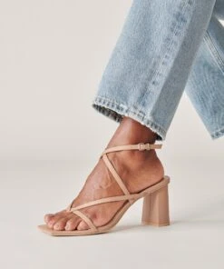 PAROO HEELS CAFE LEATHER -Fashion Shoe Store DOLCEVITA HEELS PAROO CAFELEATHER ONFOOT 5