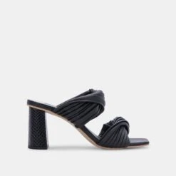 PILTON WIDE HEELS BLACK STELLA