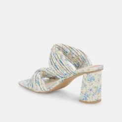 PILTON HEELS BLUE FLORAL STELLA -Fashion Shoe Store DOLCEVITA HEELS PILTON BLUEFLORALSTELLA 09