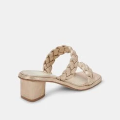 RONIN SANDALS LIGHT GOLD STELLA 13 RONIN SANDALS LIGHT GOLD STELLA -Fashion Shoe Store DOLCEVITA HEELS RONIN LIGHTGOLDMETALICSTELLASUEDE 03