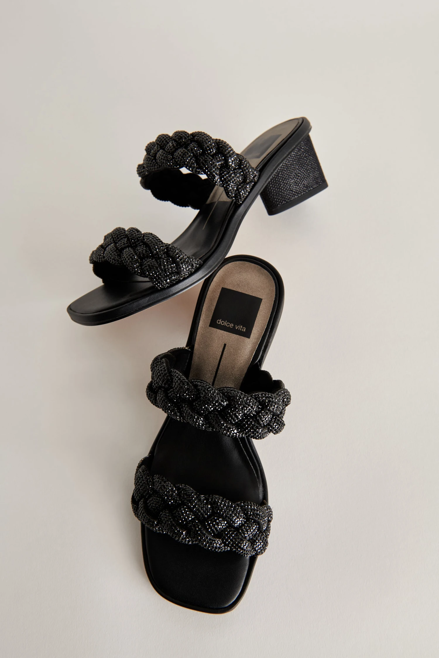 RONIN RHINESTONE SANDALS BLACK RHINESTONE 4 RONIN RHINESTONE SANDALS BLACK RHINESTONE - Image 2