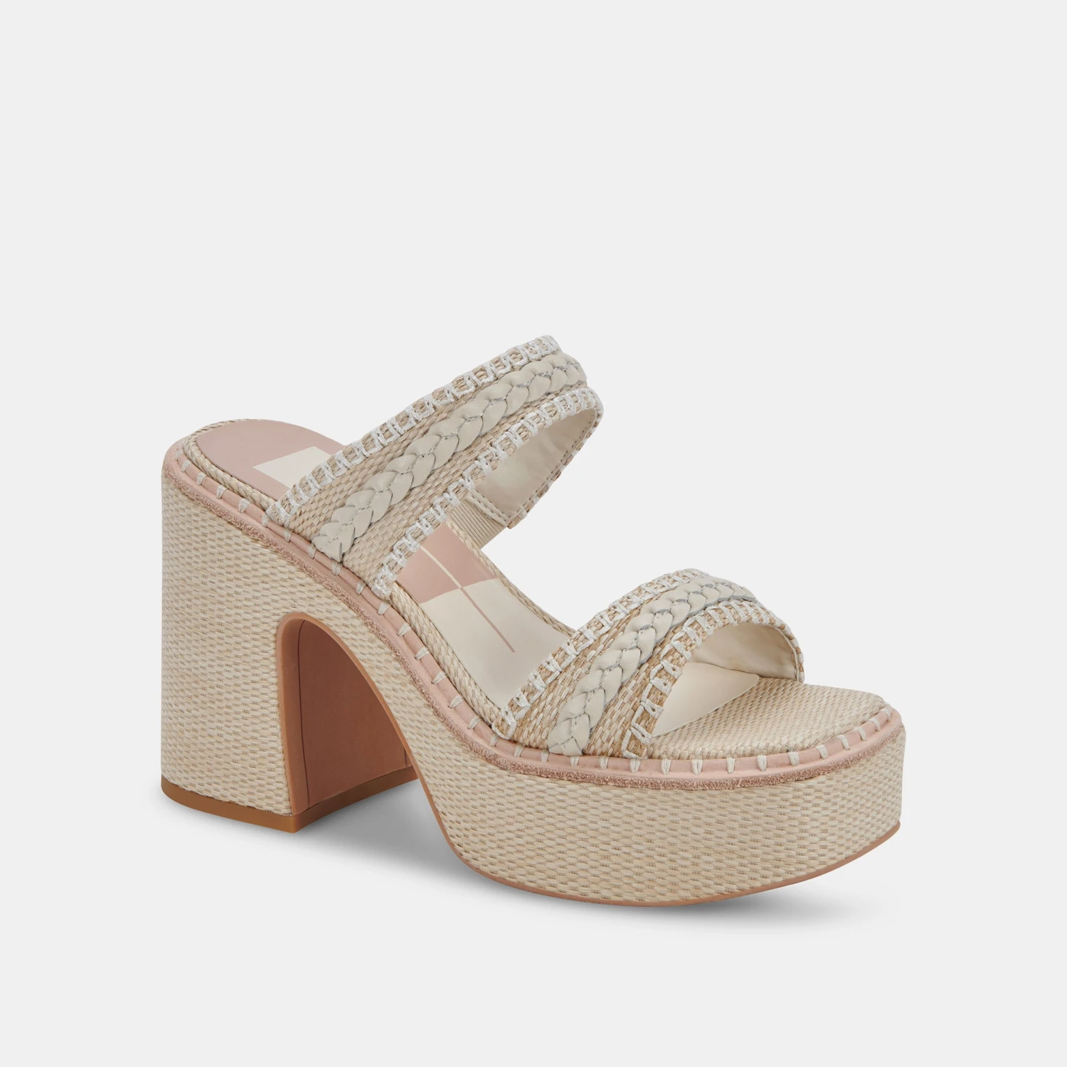 WHIM HEELS OATMEAL RAFFIA 4 WHIM HEELS OATMEAL RAFFIA - Image 2