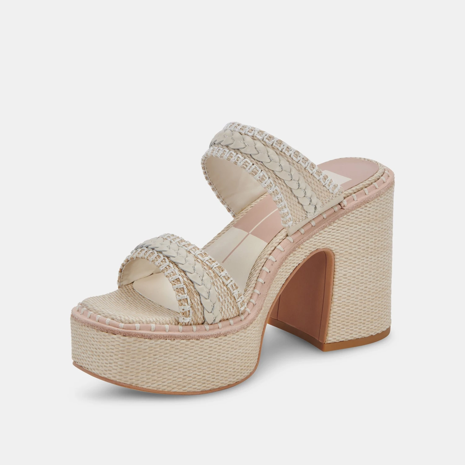 WHIM HEELS OATMEAL RAFFIA 6 WHIM HEELS OATMEAL RAFFIA - Image 4