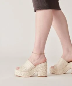 ELORA HEELS LT NATURAL RAFFIA 17 ELORA HEELS LT NATURAL RAFFIA -Fashion Shoe Store DOLCEVITA HEEL ELORA LTNATURALRAFFIA ONFOOT 3