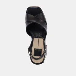 WESSI HEELS BLACK LEATHER 24 WESSI HEELS BLACK LEATHER -Fashion Shoe Store DOLCEVITA HEEL WESSI BLACK 06