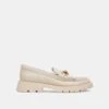 Dolce Vita ERNA FLATS IVORY LEATHER -Fashion Shoe Store DOLCEVITA LOAFERS ERNA IVORYLEATHER 02