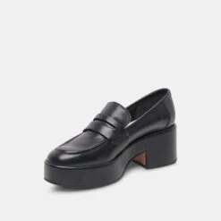 Dolce Vita YANNI LOAFERS BLACK LEATHER -Fashion Shoe Store DOLCEVITA LOAFERS YANNI BLACKLEATHER 08