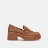 Dolce Vita YANNI LOAFERS CHESTNUT SUEDE 1 Dolce Vita YANNI LOAFERS CHESTNUT SUEDE -Fashion Shoe Store DOLCEVITA LOAFERS YANNI CHESTNUTSUEDE 02