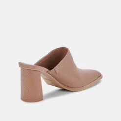 PAREZ MULES CAFE LEATHER -Fashion Shoe Store DOLCEVITA MULES PAREZ CAFELEATHER 09