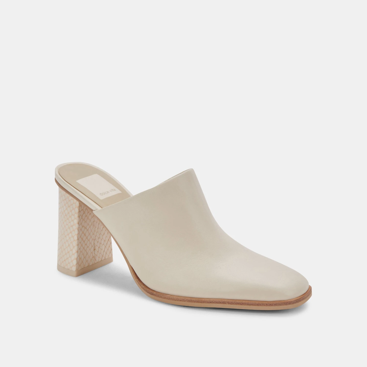 PAREZ MULES CREAM LEATHER 4 PAREZ MULES CREAM LEATHER - Image 2